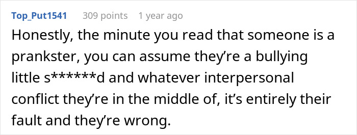 Text post discussing pranksters and their responsibility in conflicts. Text post discussing pranksters and their responsibility in conflicts.