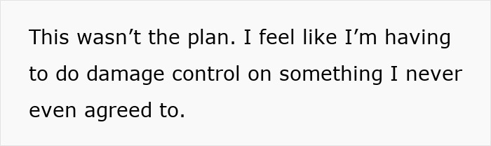 Text image expressing frustration over unexpected vacation changes, mentioning damage control. Text image expressing frustration over unexpected vacation changes, mentioning damage control.