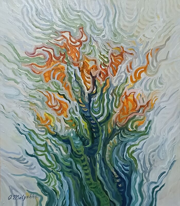 This Ukrainian Artist Captures The Essence Of Spring With Her Unique Painting Style Called “Linear Divisionism”