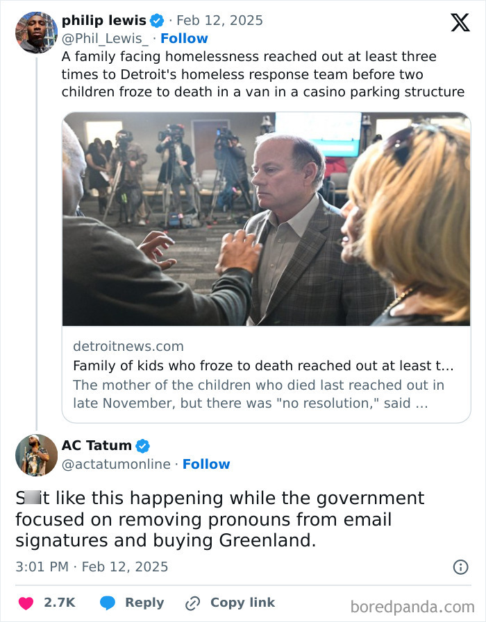 Woman discusses tragedy, highlighting issues with homeless response, questioning priorities in facepalm moments.