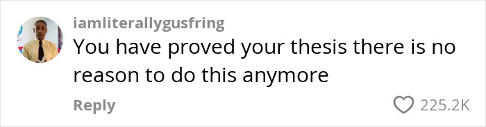 Comment about "The Crooked Man" with 225.2K likes questioning workout choices. Comment about "The Crooked Man" with 225.2K likes questioning workout choices.