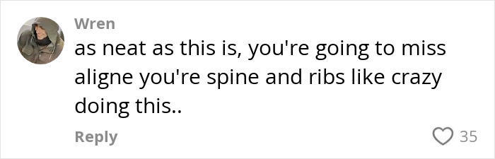 Comment on "The Crooked Man" working out one side, expressing concern about spine and ribs misalignment. Comment on "The Crooked Man" working out one side, expressing concern about spine and ribs misalignment.