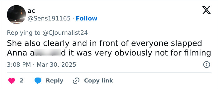 Tweet screenshot discussing Blake Lively's unscripted moment with costar, sparking controversy. Tweet screenshot discussing Blake Lively's unscripted moment with costar, sparking controversy.
