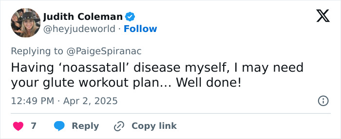 Tweet compliments golf influencer on body transformation workout. Tweet compliments golf influencer on body transformation workout.