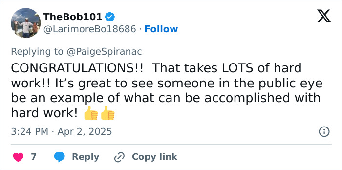 Tweet celebrating a golf influencer's body transformation, applauding their hard work and determination. Tweet celebrating a golf influencer's body transformation, applauding their hard work and determination.