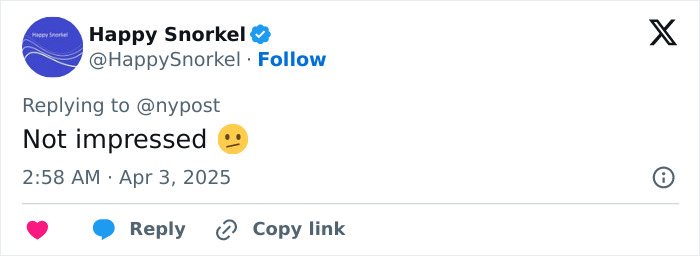 Tweet reacting to Shiloh's new look and name change with "Not impressed" and a neutral emoji. Tweet reacting to Shiloh's new look and name change with "Not impressed" and a neutral emoji.