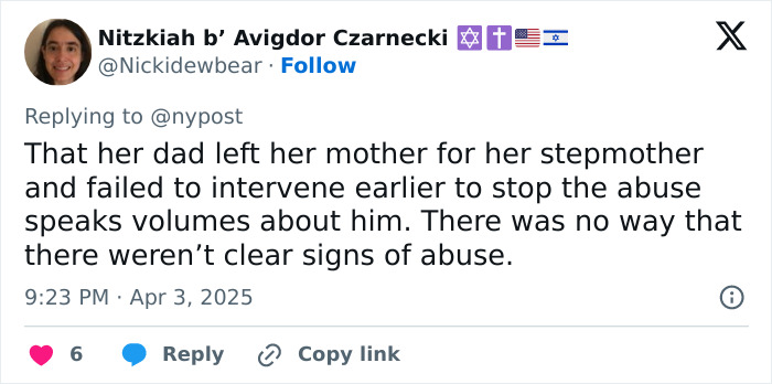Tweet discussing childhood deprivation, highlighting family issues and allegations of abuse. Tweet discussing childhood deprivation, highlighting family issues and allegations of abuse.