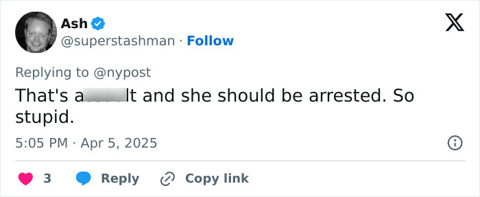 A tweet calling for arrest after an attack on a pro-life activist during an abortion interview. A tweet calling for arrest after an attack on a pro-life activist during an abortion interview.