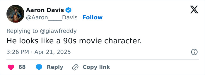 Tweet by Aaron Davis mentioning a 90s movie character, related to Joe Biden's family Easter pic. Tweet by Aaron Davis mentioning a 90s movie character, related to Joe Biden's family Easter pic.