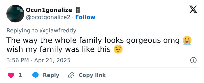 Tweet expressing admiration for the appearance of Joe Biden’s family during Easter. Tweet expressing admiration for the appearance of Joe Biden’s family during Easter.