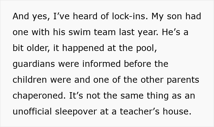 Sleepover At Teacher&rsquo;s House Gets Cancelled After Mom Starts Asking Questions