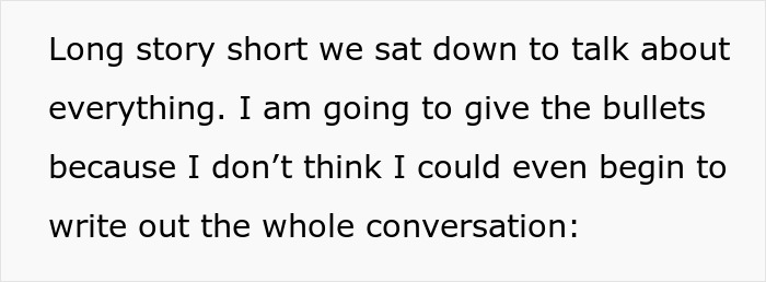Text about a conversation summary after exposure incident, discussing relationship issues. Text about a conversation summary after exposure incident, discussing relationship issues.