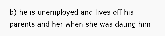 Text about an unemployed person depending on parents and partner before a Valentine's breakup. Text about an unemployed person depending on parents and partner before a Valentine's breakup.