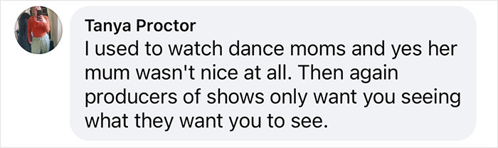 Tanya Proctor comments on JoJo Siwa Dance Moms scenes, mentioning producers' control over viewer perception. Tanya Proctor comments on JoJo Siwa Dance Moms scenes, mentioning producers' control over viewer perception.