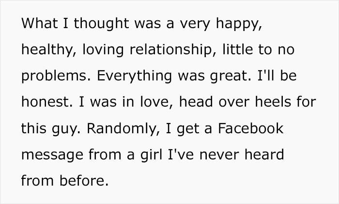 Text describing a surprise discovery about pregnancy results and infidelity. Text describing a surprise discovery about pregnancy results and infidelity.