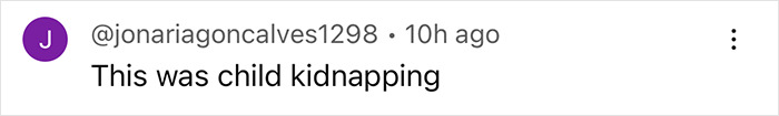 Comment on missing twins, stating, "This was child kidnapping. Comment on missing twins, stating, "This was child kidnapping.