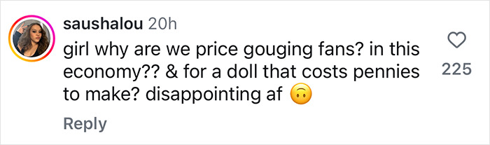 Katy Perry fans upset over expensive doll; comment questions pricing. Katy Perry fans upset over expensive doll; comment questions pricing.