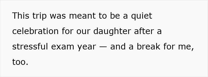 Text about a mom's plan for a quiet family vacation disrupted by hubby's friends joining. Text about a mom's plan for a quiet family vacation disrupted by hubby's friends joining.