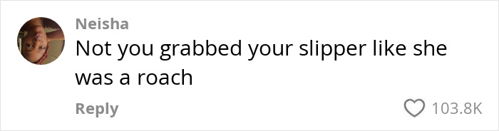 Comment with text about grabbing a slipper, relating to a flight passenger incident with a kid and fork. Comment with text about grabbing a slipper, relating to a flight passenger incident with a kid and fork.