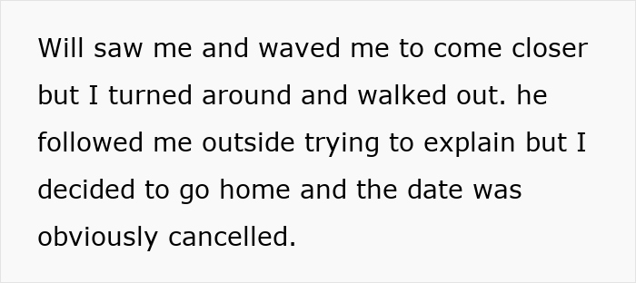 Text describing a date cancellation, highlighting relationship and parenting issues. Text describing a date cancellation, highlighting relationship and parenting issues.