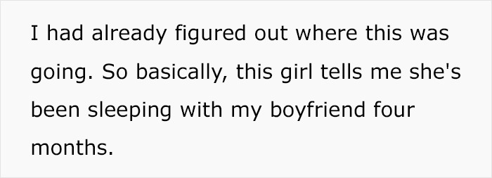 Woman shares story of boyfriend cheating with her for months. Woman shares story of boyfriend cheating with her for months.