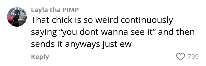 Comment by Layla reacting to surprising pregnancy results revealing infidelity. Comment by Layla reacting to surprising pregnancy results revealing infidelity.