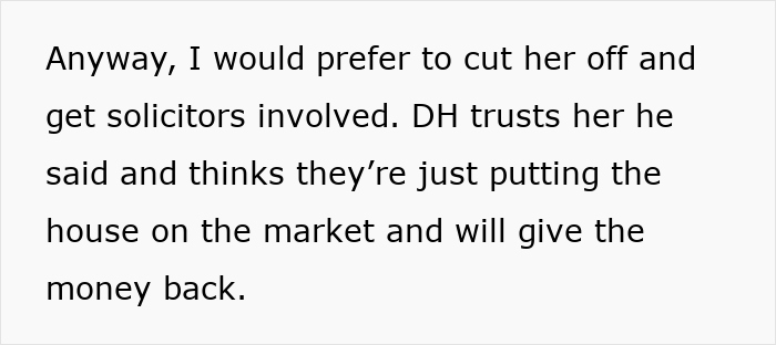 Text expressing concern about a £40k loan, mentioning solicitors and trust in money return. Text expressing concern about a £40k loan, mentioning solicitors and trust in money return.