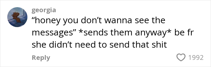 Comment on cheating revelation shows person sharing unwanted messages; highlights relationship drama. Comment on cheating revelation shows person sharing unwanted messages; highlights relationship drama.