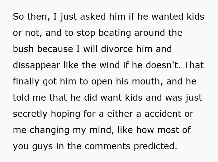 Childfree Woman Uncovers Husband’s Plan Before He Could Baby Trap Her: “This Marriage Is Over” Childfree Woman Uncovers Husband’s Plan Before He Could Baby Trap Her: “This Marriage Is Over”