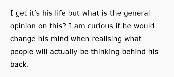 Text expressing curiosity about public opinion on a son's choice of a hyphenated last name after marriage. Text expressing curiosity about public opinion on a son's choice of a hyphenated last name after marriage.