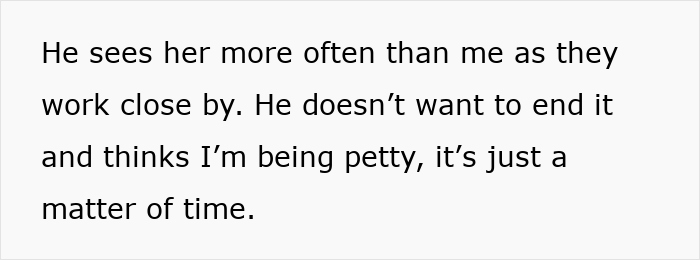 Text screenshot discussing concerns about a husband's behavior with a woman, possibly grooming him. Text screenshot discussing concerns about a husband's behavior with a woman, possibly grooming him.