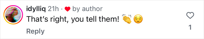 Comment praising an airline worker's speech with clapping and relieved emojis. Comment praising an airline worker's speech with clapping and relieved emojis.