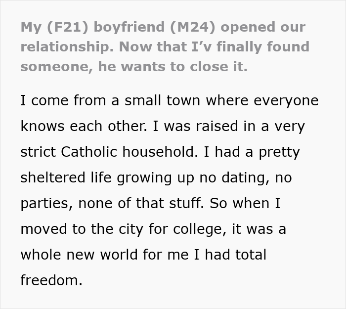 Boyfriend Pushed For Polyamory, Now Wants Monogamy After GF Finds Happiness Elsewhere Boyfriend Pushed For Polyamory, Now Wants Monogamy After GF Finds Happiness Elsewhere