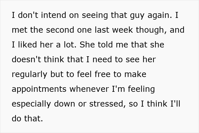 Text from an upset ex-girlfriend about meeting someone new and making appointments when feeling stressed. Text from an upset ex-girlfriend about meeting someone new and making appointments when feeling stressed.