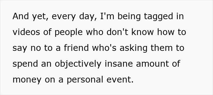 Woman Who Refuses To Go Into Debt Over Bachelorette Party Sparks Debate About Boundaries Woman Who Refuses To Go Into Debt Over Bachelorette Party Sparks Debate About Boundaries