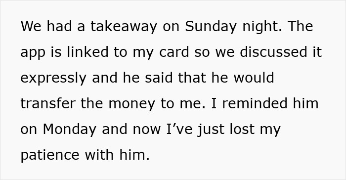 Text message describing frustration over financial issues and jealousy involving boyfriend’s spending on female colleagues. Text message describing frustration over financial issues and jealousy involving boyfriend’s spending on female colleagues.