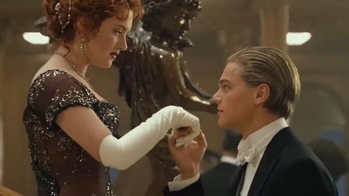 Period drama scene with an elegant couple, highlighting a moment proven to cause tears.