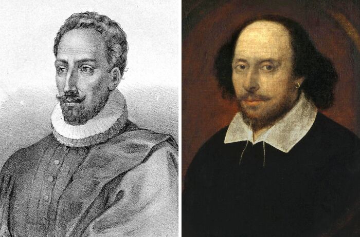 Historic figures side by side, illustrating fascinating coincidences in history.