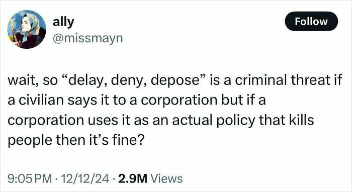 "Tweet by user questioning corporate policies and their impacts, sparking debate on White People Twitter."