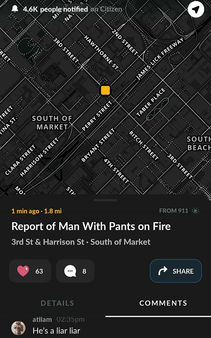 Report Of Man With Pants On Fire Either A Pathological Liar… Or Just Extremely Unlucky