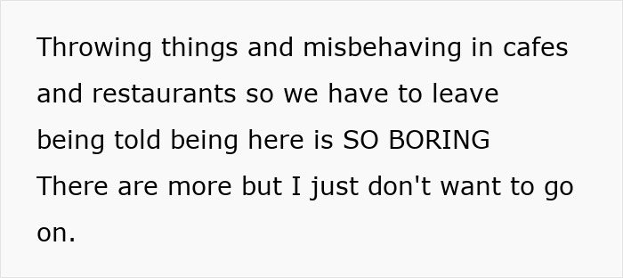 Text about stepkids misbehaving in public, causing disruptions and complaints, leading to frustration and challenges. Text about stepkids misbehaving in public, causing disruptions and complaints, leading to frustration and challenges.