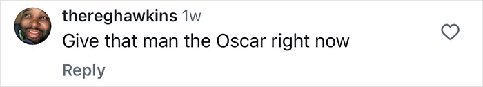 Comment praising Dwayne Johnson's role, suggesting an Oscar. Comment praising Dwayne Johnson's role, suggesting an Oscar.