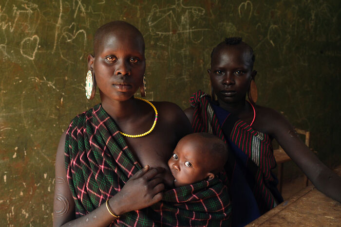 Suri Tribe From The Series Between Roots And Changes By Marika Poquet