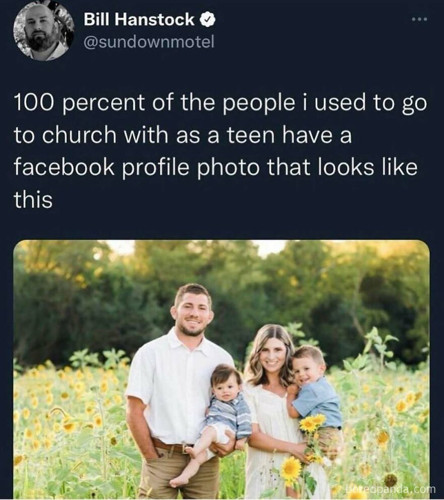 Family posing in a sunflower field, capturing the essence of parenthood humor and joy.