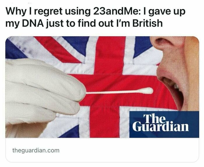 DNA testing swab against a British flag background.