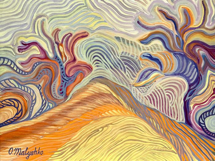 Every Line Is A Story: The Mesmerizing Linear Divisionism Of Oleksandra Malyshko