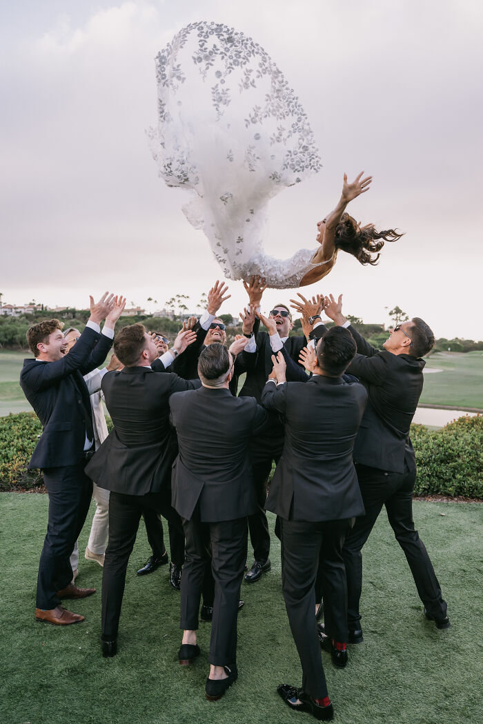 Bridal Moment In The Air