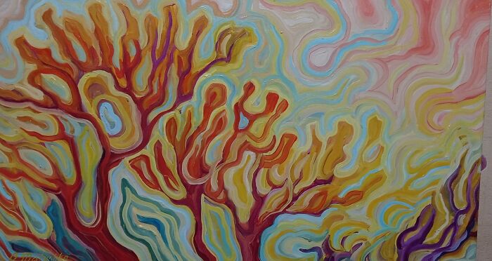 This Ukrainian Artist Captures The Essence Of Spring With Her Unique Painting Style Called “Linear Divisionism”