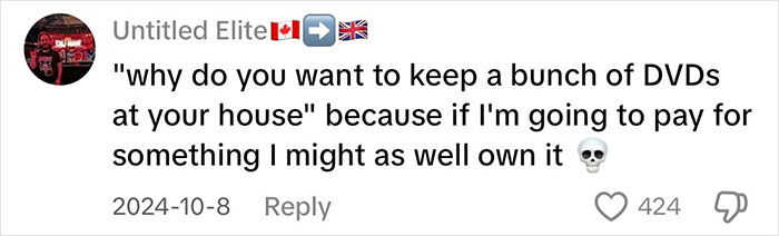Comment on the magic of owning physical media, discussing the reasons for keeping DVDs at home. Comment on the magic of owning physical media, discussing the reasons for keeping DVDs at home.