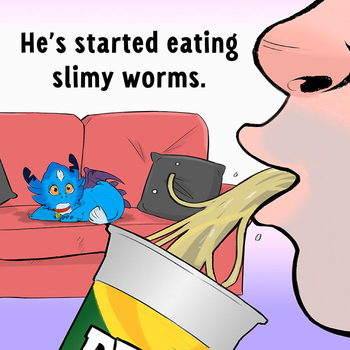 My Comic About A Dragon Who Begins To Worry About His Owner’s Behavior (Part 5) My Comic About A Dragon Who Begins To Worry About His Owner’s Behavior (Part 5)